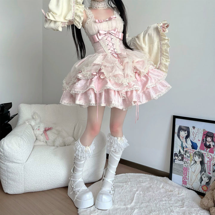 (BFM)Xiaoxin~Rose Butler~Sweet Lolita JSK Ballet Style Birthday Lolita Dress 36292:515070