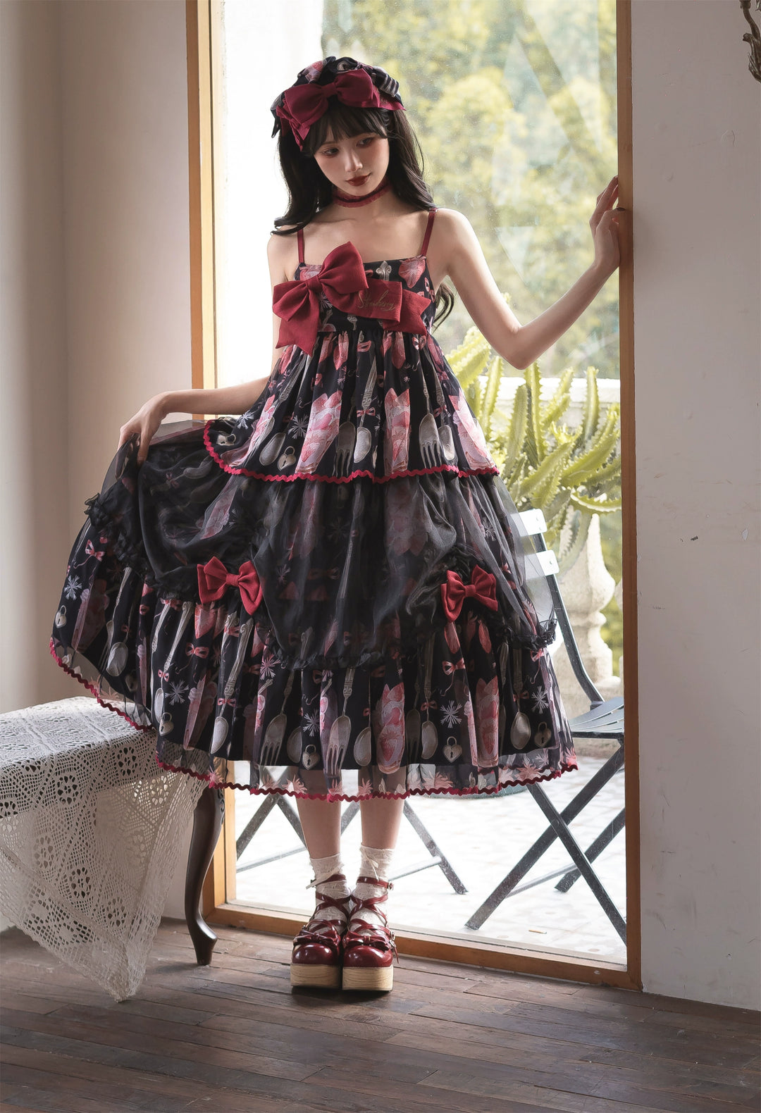 Babyblue~Strawberry Box~Sweet Lolita JSK With Strawberry Print 42972:760726