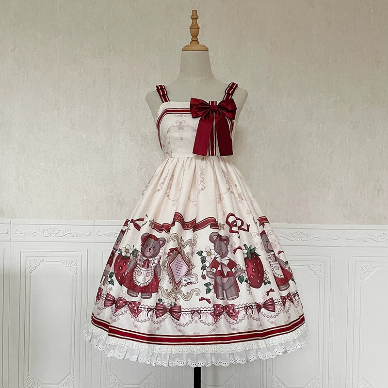 Your Princess - Winter Gift - Kawaii Lolita JSK and Coat Set jsk S