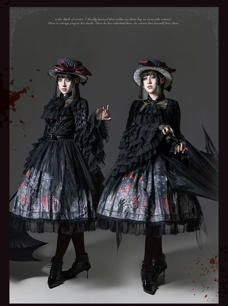 TALEBRINGER - The Sanguivorous Clan 2.0 - Gothic Lolita Coat, Blouse & SK 44090:794625