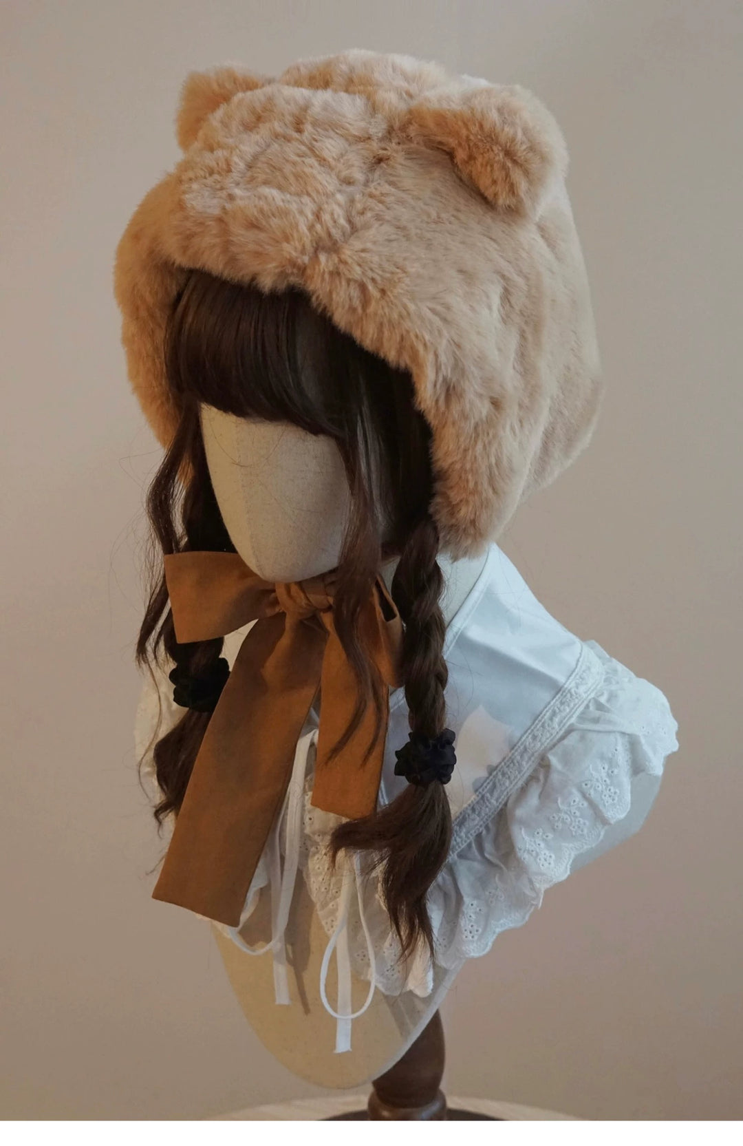 (BFM)Besozealous~Winter Lolita Hat Bear Ears Hooded Hat   