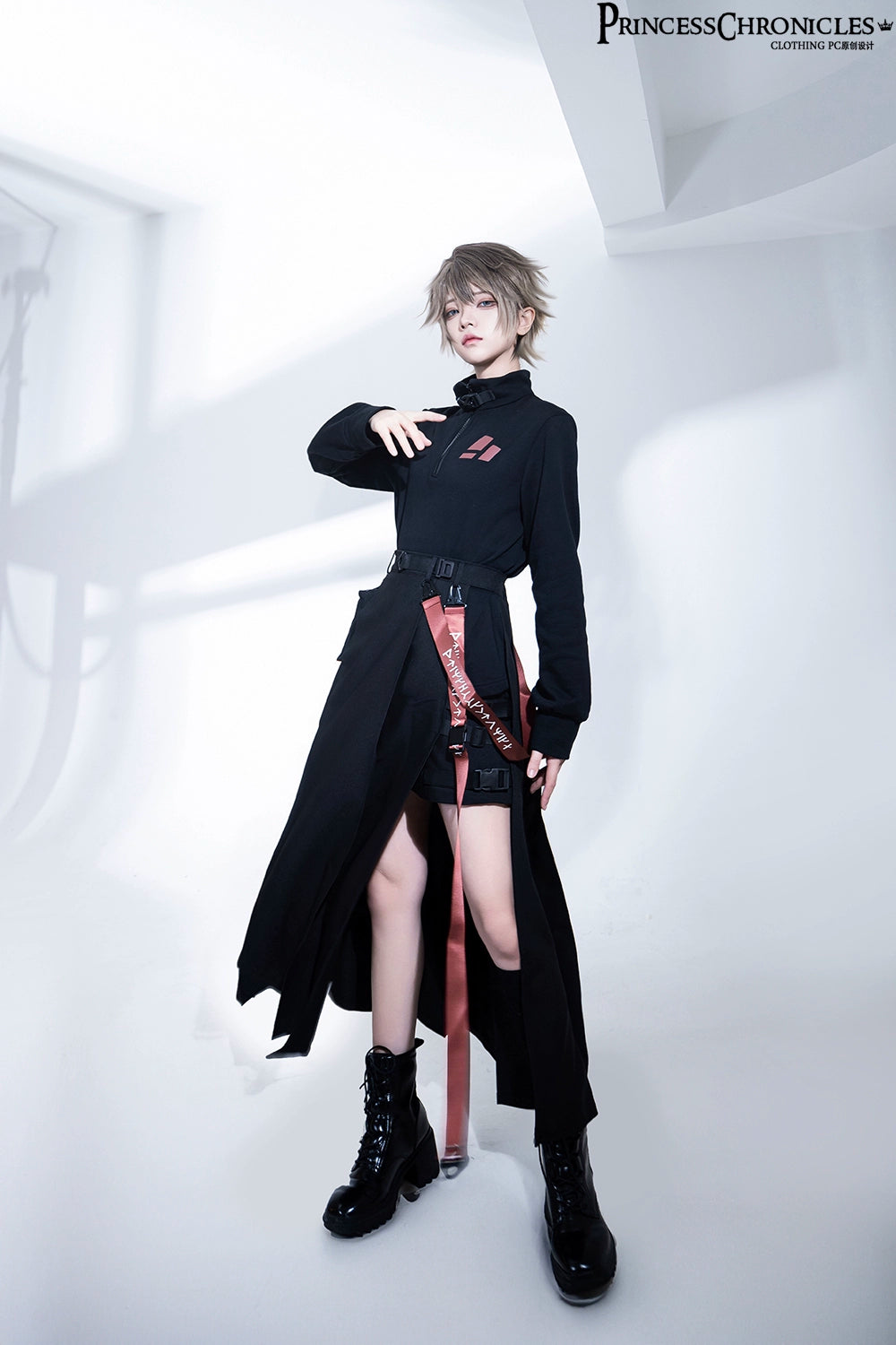 Princess Chronicles~Nameless Blade~Waste Soil Ouji Lolita Black Skirt   