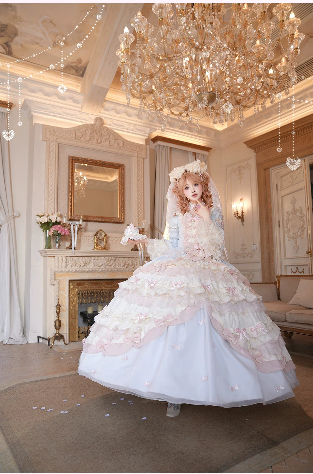 Strawberry Ribbon - Sweet Lolita Wedding Dress, Side Opening 44910:827456