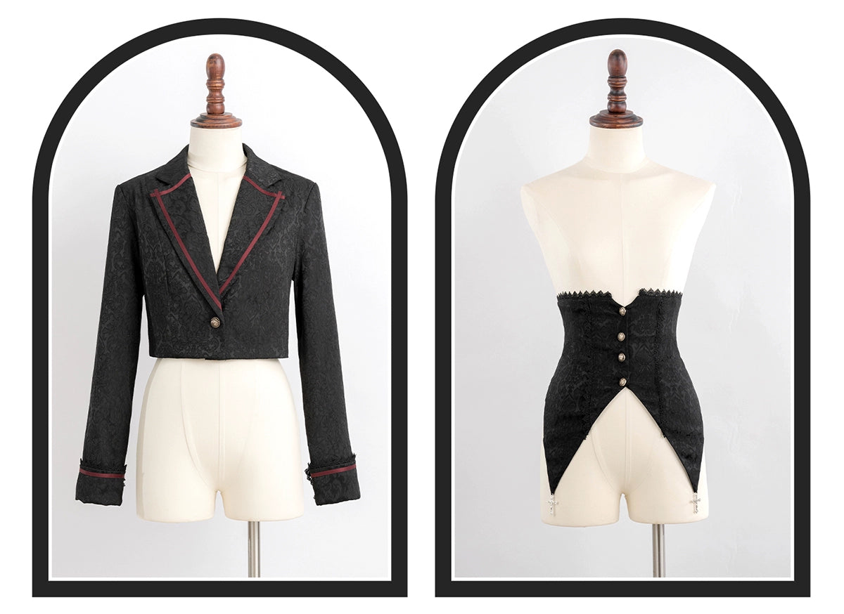 (BFM)Luna Planetarium~Evil Fang~Gothic Lolita JSK Suit Ouji Lolita Shorts Suit 36838:531722