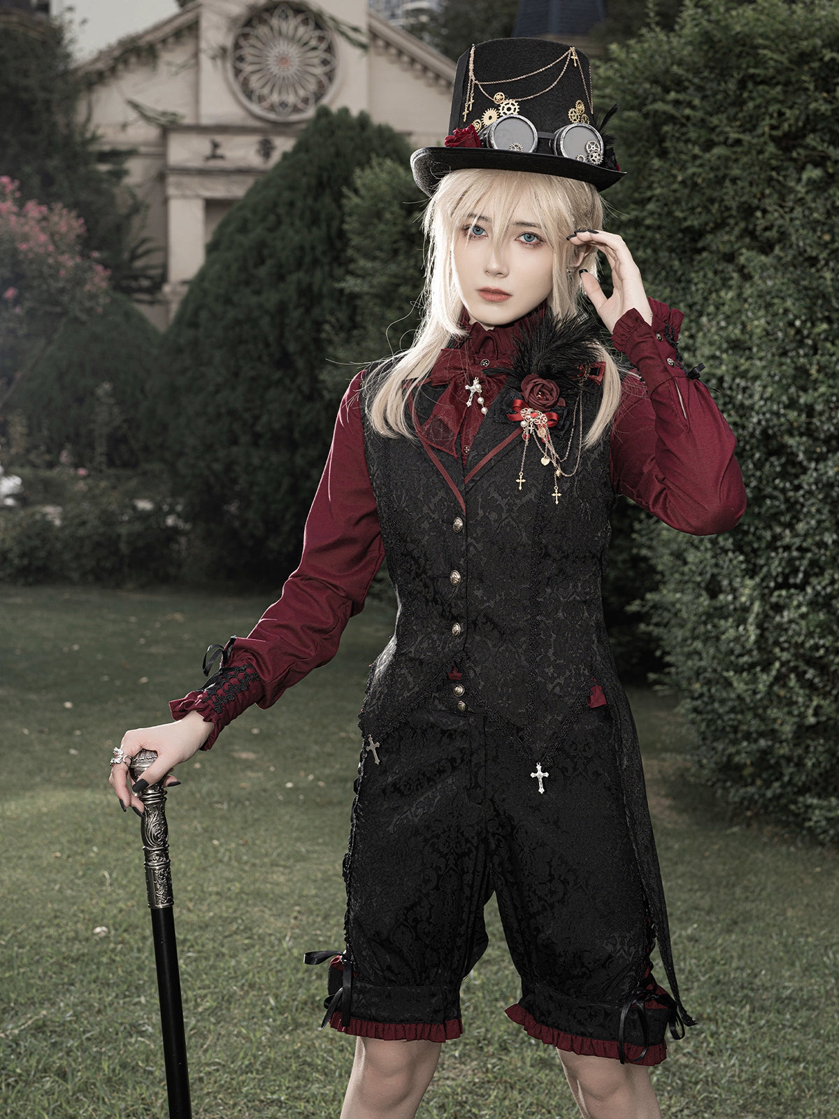 Luna Planetarium - Evil Fang - Gothic Lolita JSK Suit Ouji Lolita Shorts Suit