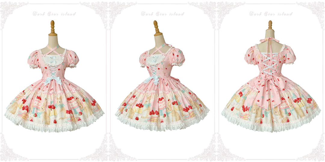 Dark Star Island~Honey Bunny Cake~Sweet Lolita JSK/OP/Strap SK/Shirt 39864:638858