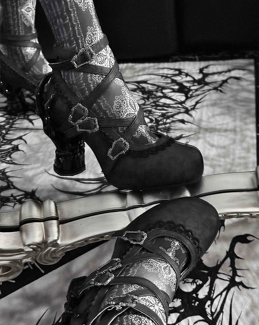 Tome of Holy Remains - Gothic Lolita Novelty Heel Shoes 45620:856269
