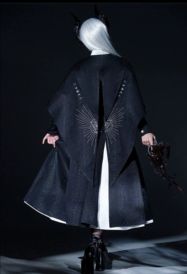 Morning mist and warbler - Dragon Scale - Gothic Lolita Jumper Dress Goth Coat