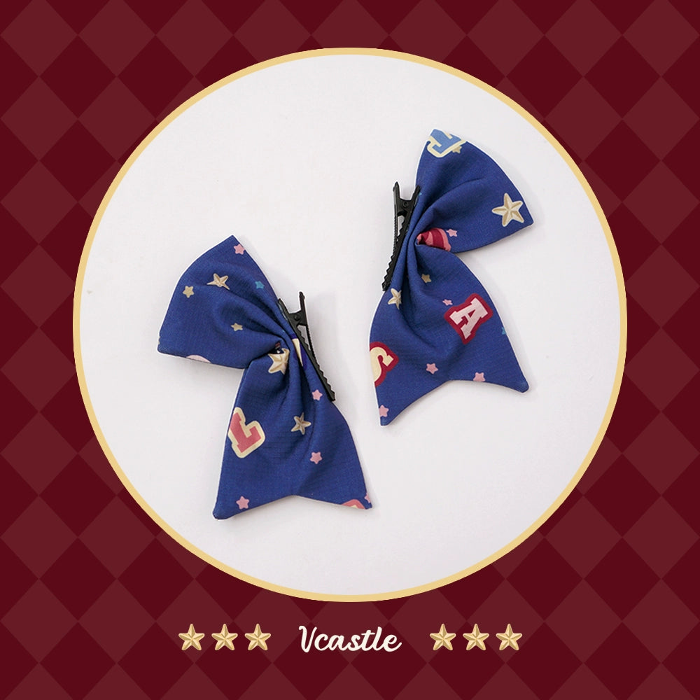 Vcastle~Circus~IP Collab Sweet Lolita Accessories Circus Lolita Headdress Dark blue clips(a pair) only