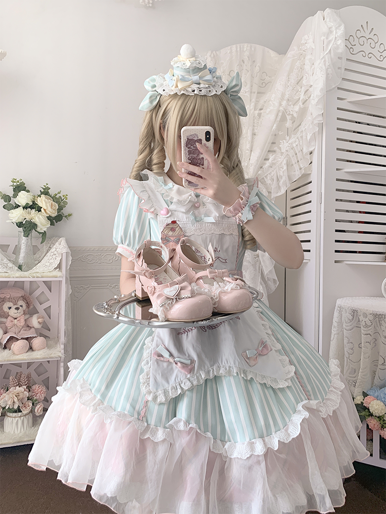 Aimee~Sakura~Sweet Lolita Heels Cute Mid-heel Mary Jane Shoes