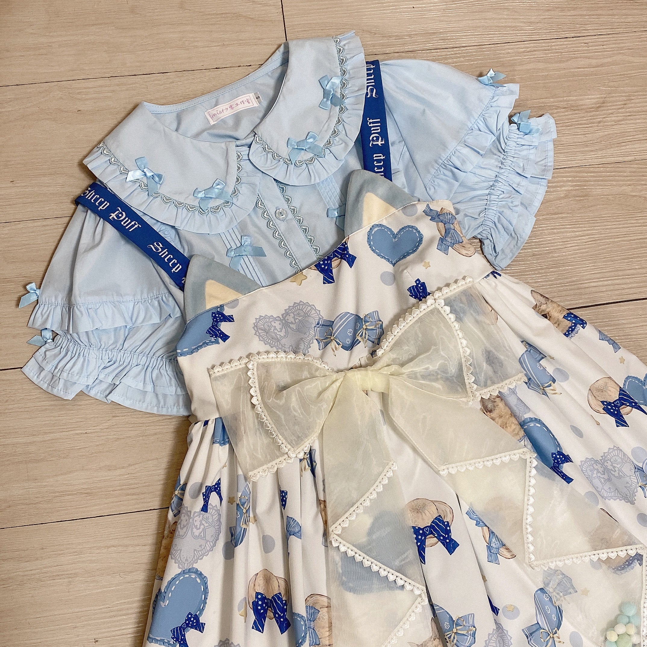 MIST - Creamy Condensed Milk - Kawaii Lolita Shirt Soft Girl Short-sleeved 9914:192322