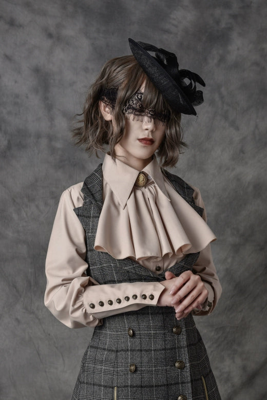Vancy~Drunken Dreams~Vintage Lolita Dress Mutton Sleeve Shirt 38374:585974