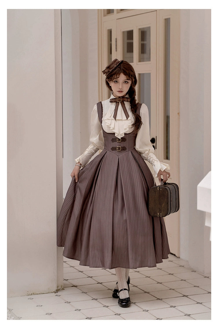 With PUJI~Ouji Lolita Shirt Bust-supporting JSK Dress 40000:647802