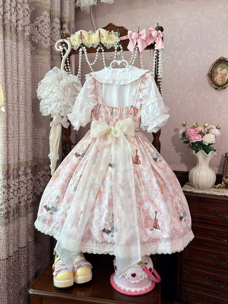 Suiyi - Candy Party - Printed Sweet Lolita JSK, Peter Pan Collar Shirt 44281:802202