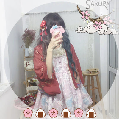 (Buyforme)Chestnut Lolita~Lolita Cat Ears Hair Clips for Daily Hanfu   