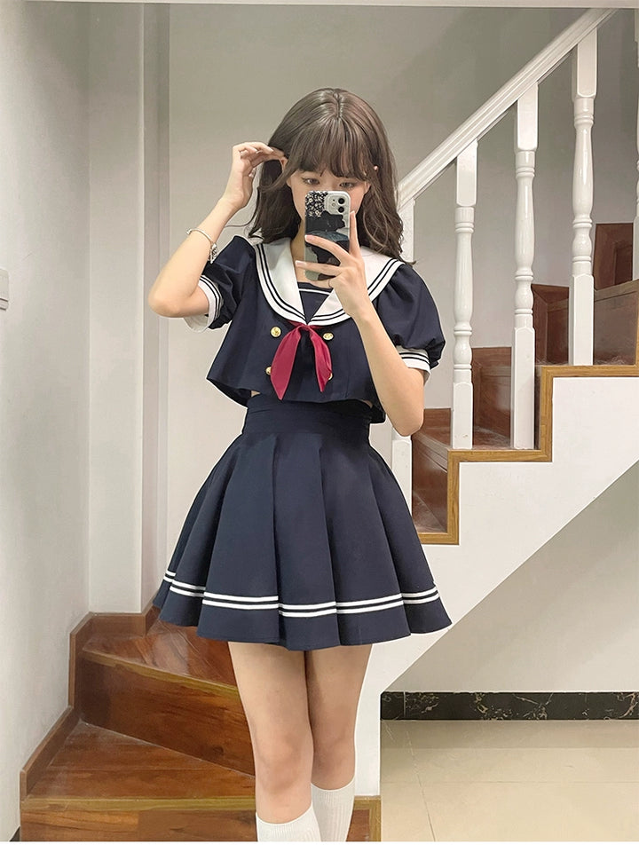Beleganty - Sea and Wind Separate SP3.0 - Sailor Lolita Puffy Sleeve Blouse 43389:775291
