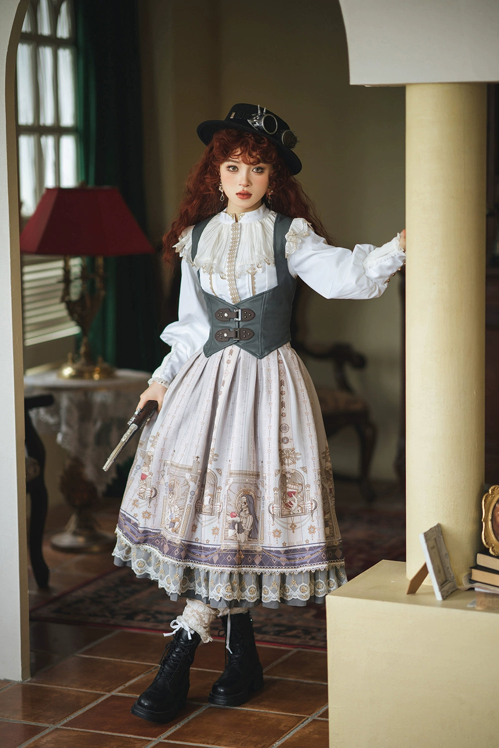 Miss Point - Demon Hunting Notes - Elegant Lolita Blouse Ruffled Collar