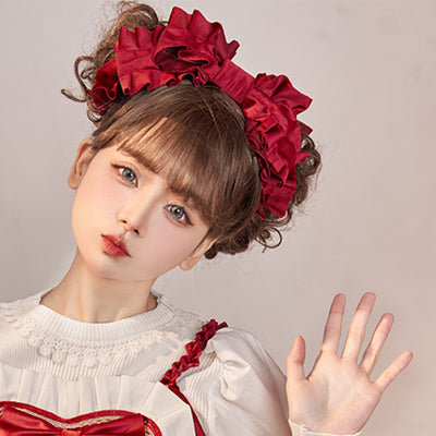 (Buyforme)Daydream Whisper~Plus Size Cute Sweet Making Wish Lolita JSK S kc-red 