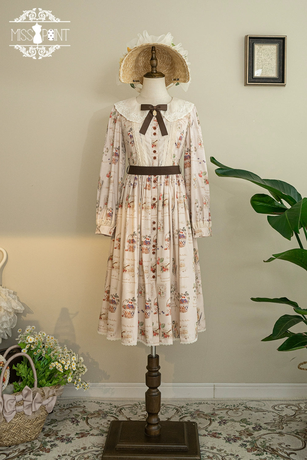 (Buyforme)Miss Point~Forest Lolita Lantern Sleeve OP Casual Dress 29482:342028