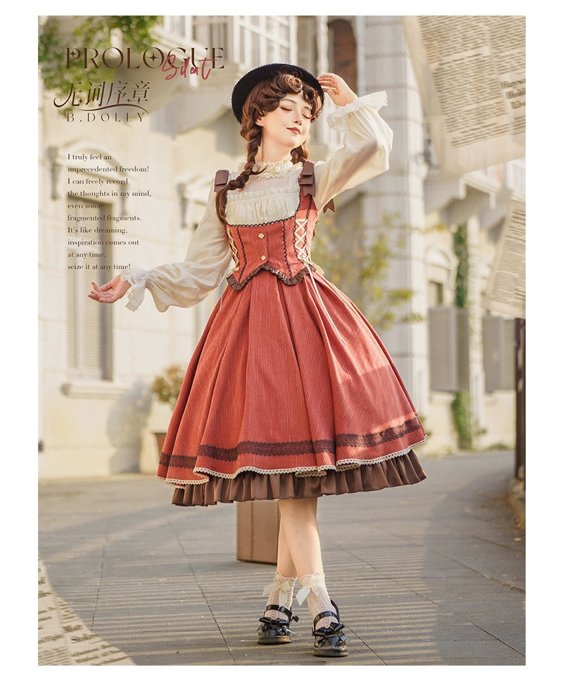 Baduoni~No Word Prologue~Classic Lolita JSK Suit Bust-supporting Dress