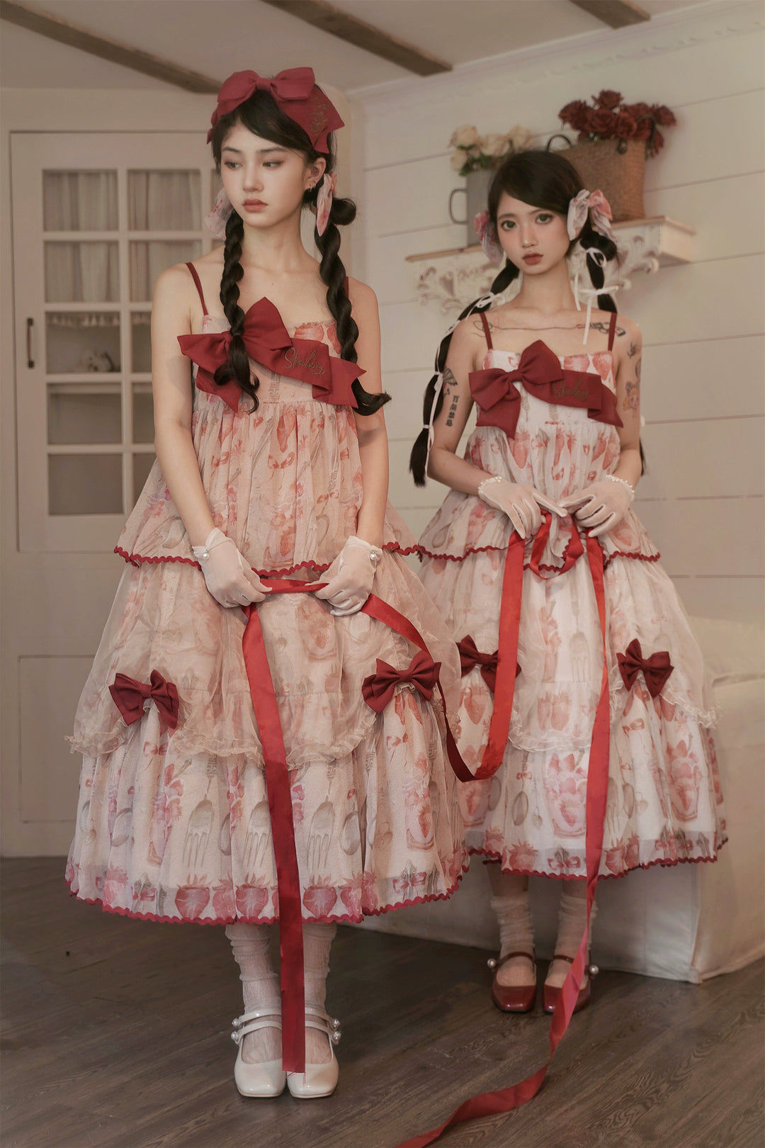 Babyblue~Strawberry Box~Sweet Lolita JSK With Strawberry Print 42972:760704