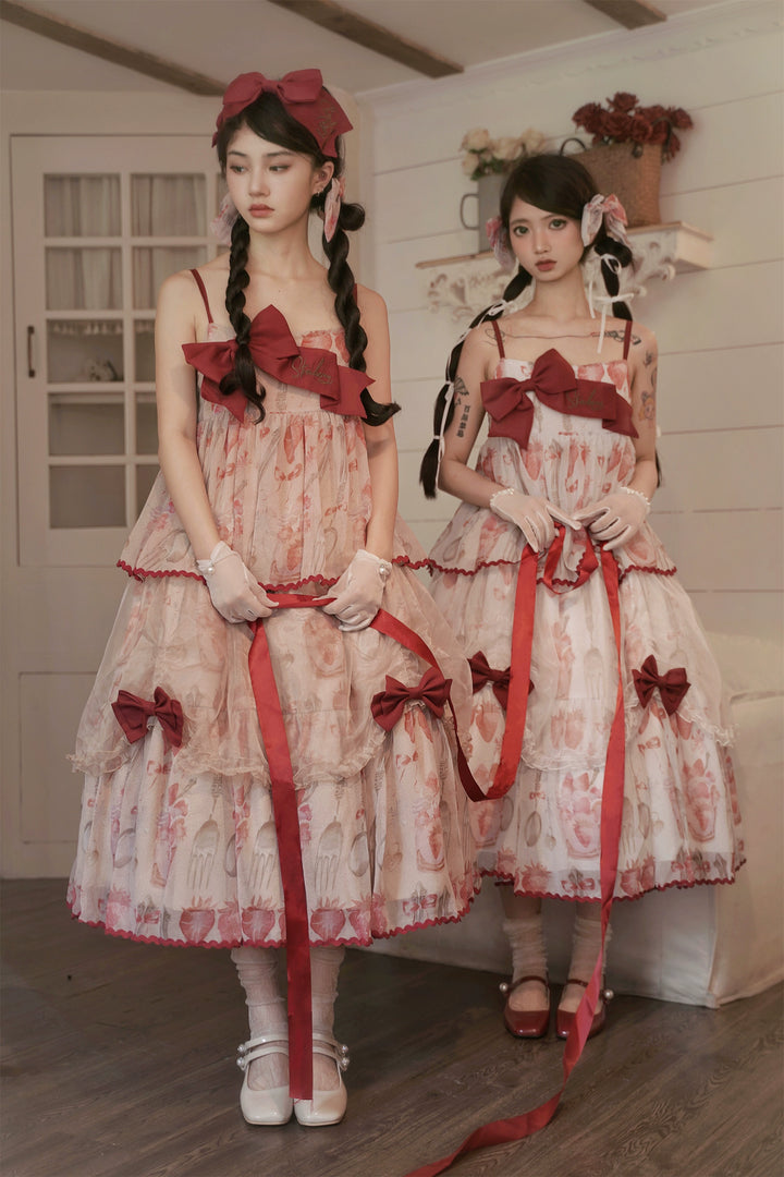 Babyblue~Strawberry Box~Sweet Lolita JSK With Strawberry Print 42972:760704