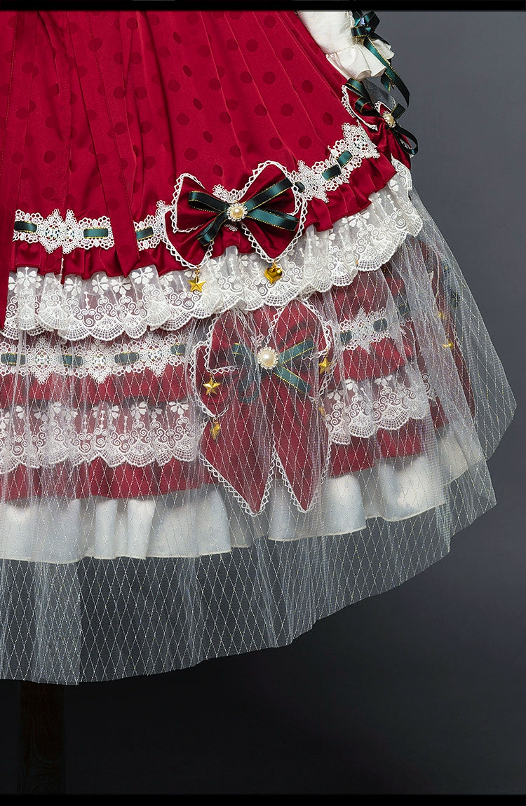 Youpairui - Leicester - Elegant Lolita Red Christmas Headdress