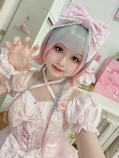 (Buyforme)CheeseCat~Lace Butterfly Lolita KC with Pearl   