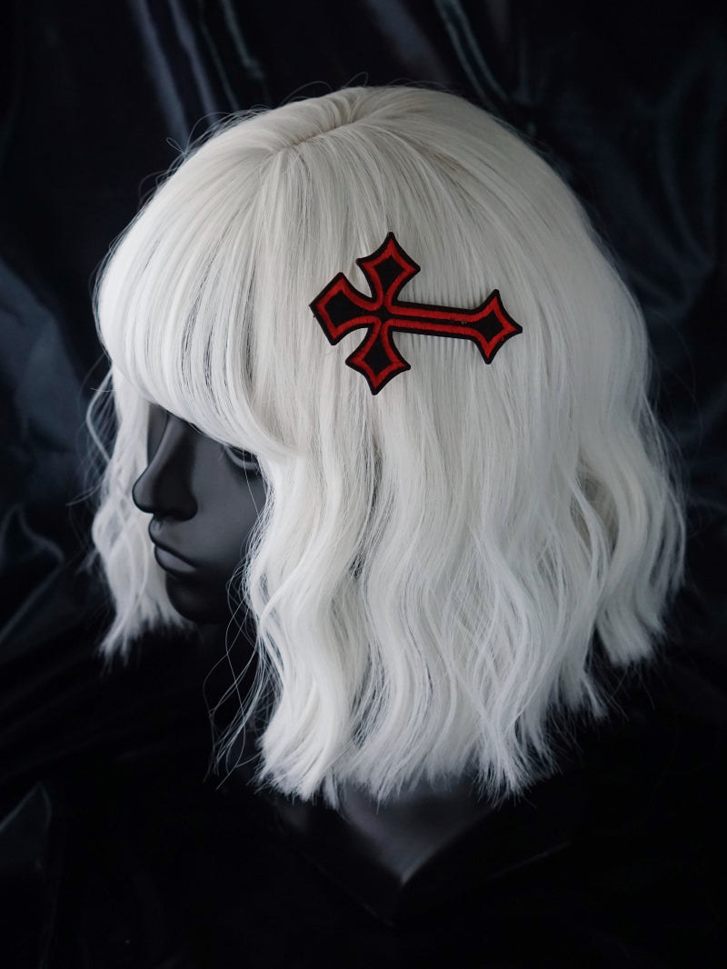 Strange Sugar~Gothic Lolita Cross Shaped Hair Clips   