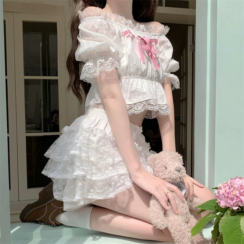 Sugar Girl~Daily Lolita Bloomers Floral Cotton Summer Leggings   