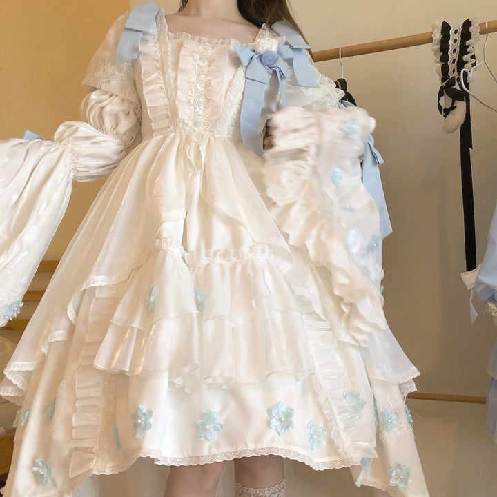 Fishing Boss~Winter Tinglan~Exquisite Lolita Princess Dress   