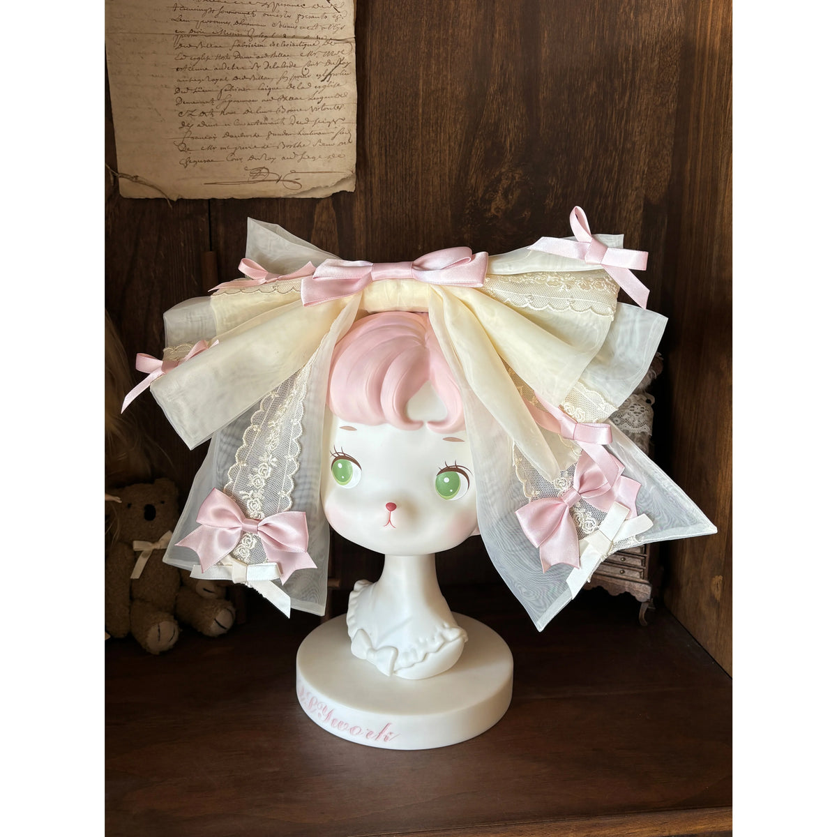 Jenny Love Song - Sweet Lolita Jacquard JSK Dress Set, Detachable Bows 46118:875656