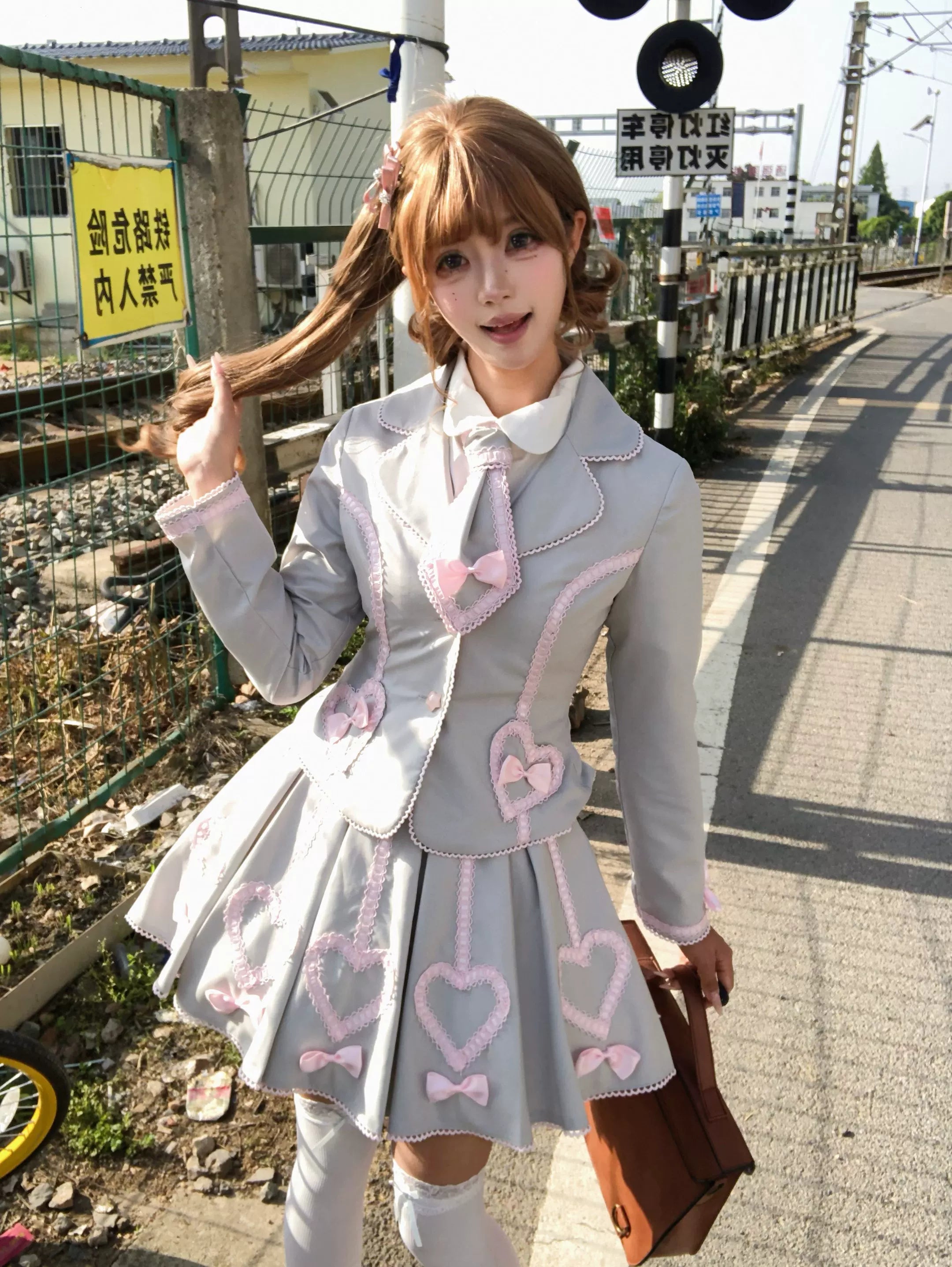 Promise After Class - Old School Lolita Fitted Blazer & Pleated Skirt Set