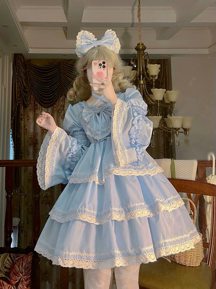 Sugar Girl~Sweet Lolita OP Dress Detachable Sleeves   