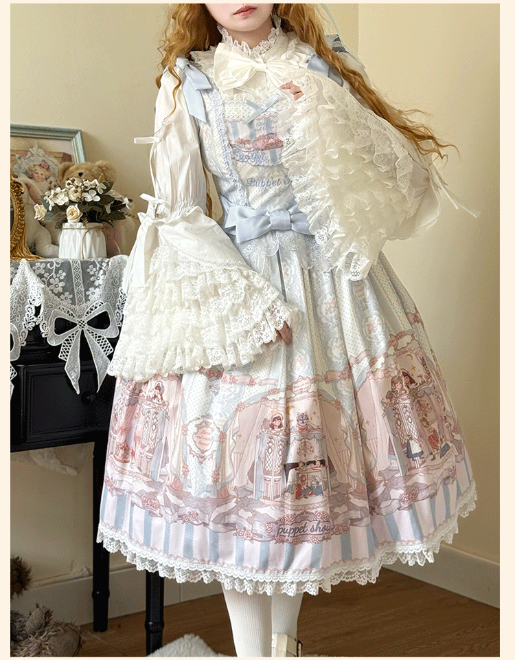 Niu Niu~Plus Size Lolita Blouse with Princess Sleeves