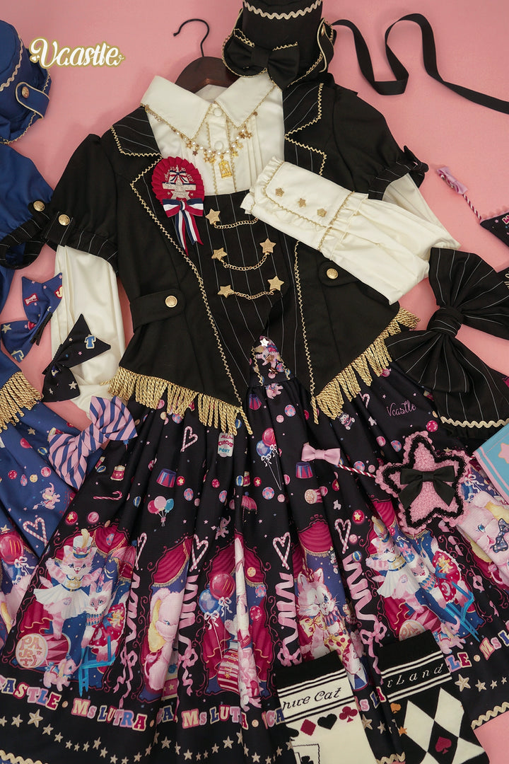 Vcastle~IP Collab Sweet Lolita Salopette and SK 40848:681984