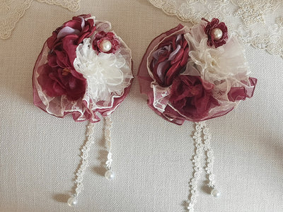 Henrietta~Look for Butterflies~Elegant Lolita Princess Dress Accessories Multicolor free size a rose headdress flower 