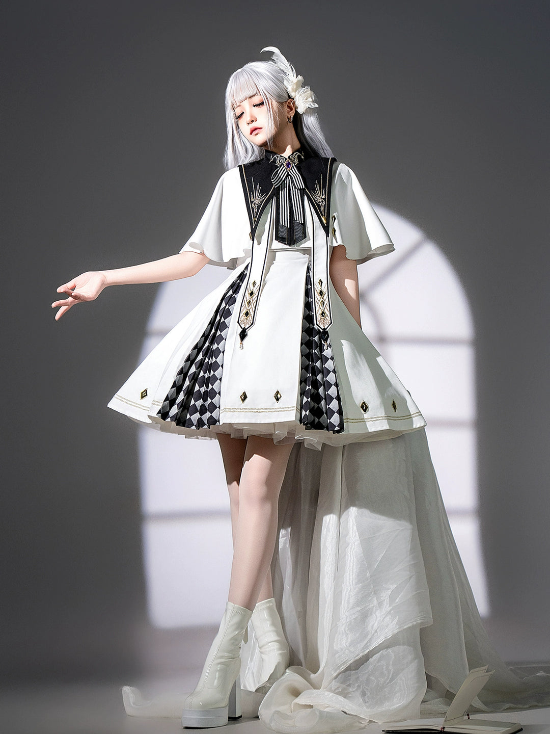 Your Princess~Eye of Truth~Elegant Gothic Lolita Dress Suit With Embroidery