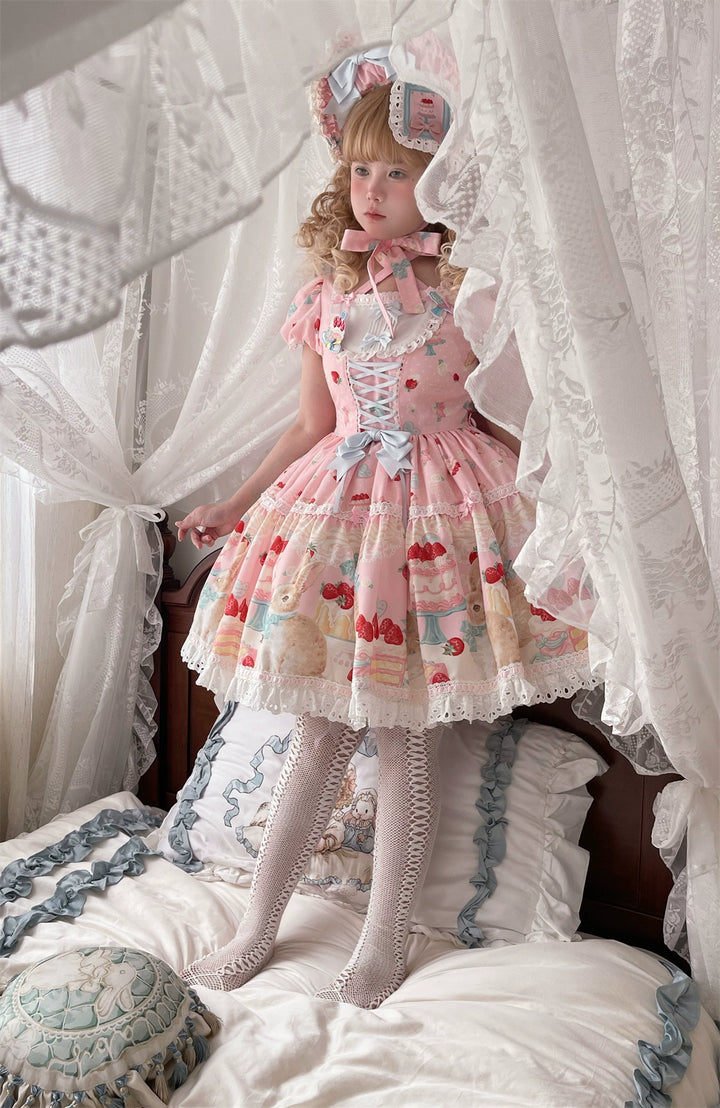 Dark Star Island~Honey Bunny Cake~Sweet Lolita JSK/OP/Strap SK/Shirt 39864:638864