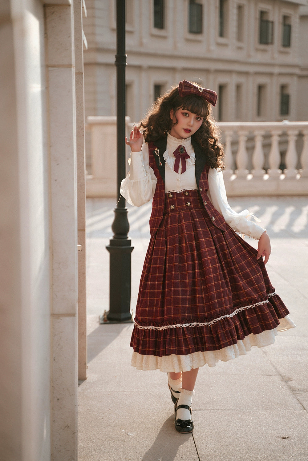 Miss Point~Rose Doll~Elegant Lolita Mutton Sleeve Blouse 32522:385626