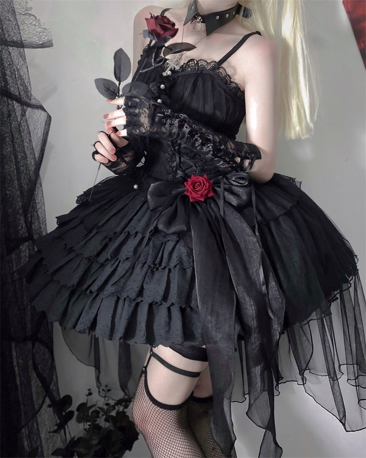 Letters from Unknown Star~Little Rose~Summer Casual Lolita Fashion Dress Sexy JSK 11514:133134