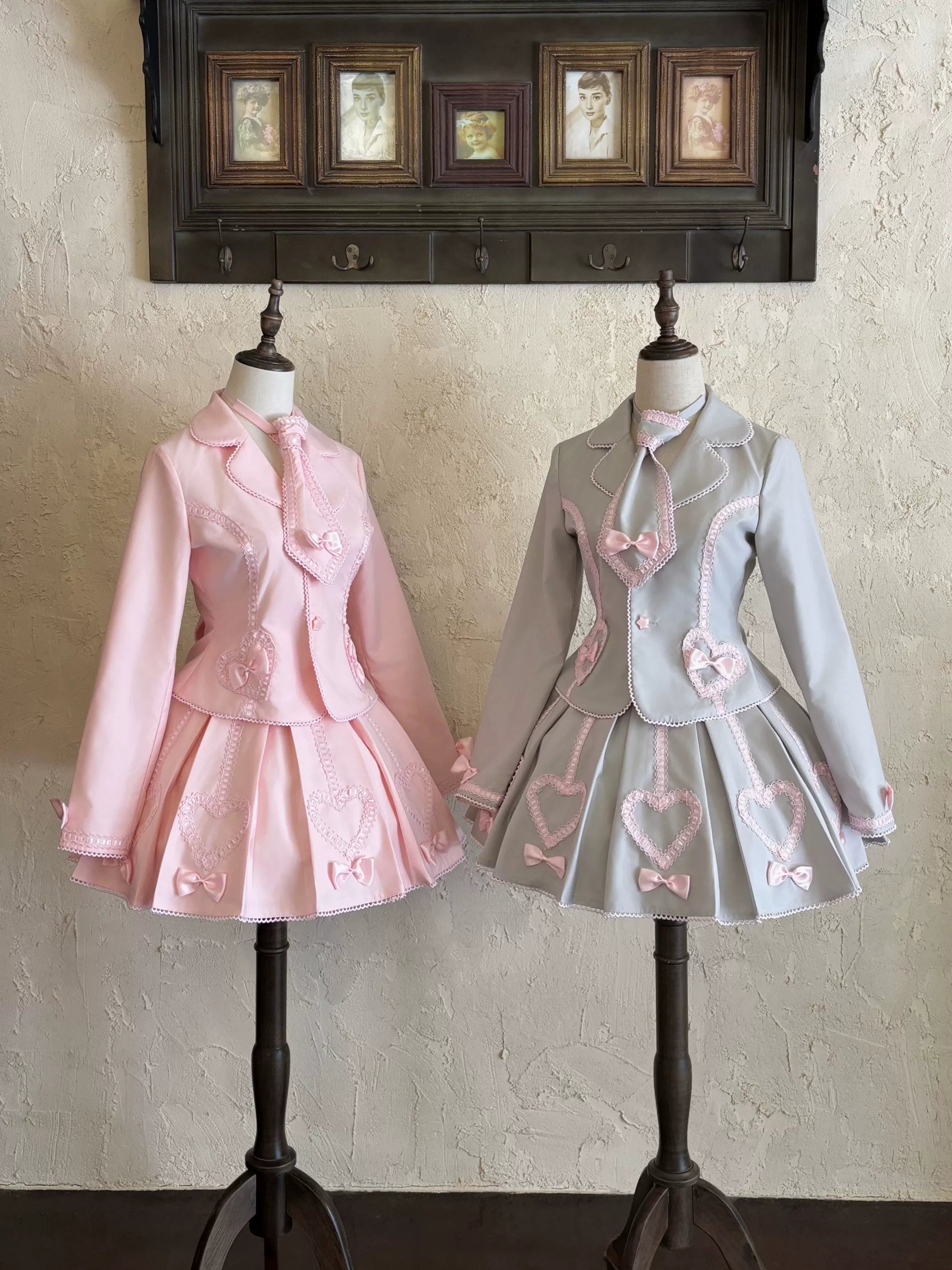 Promise After Class - Old School Lolita Fitted Blazer & Pleated Skirt Set