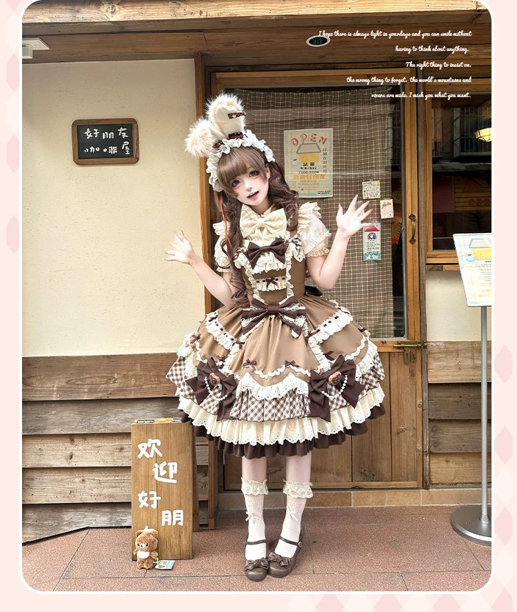 Berry Sweetheart - Sweet Lolita JSK Dress, Four Tiered Hem 44440:808034