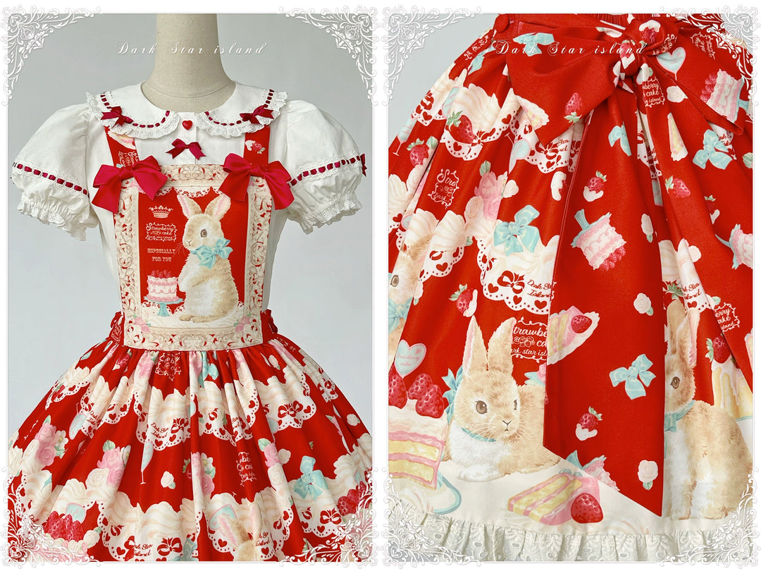 Dark Star Island~Honey Bunny Cake~Sweet Lolita JSK/OP/Strap SK/Shirt