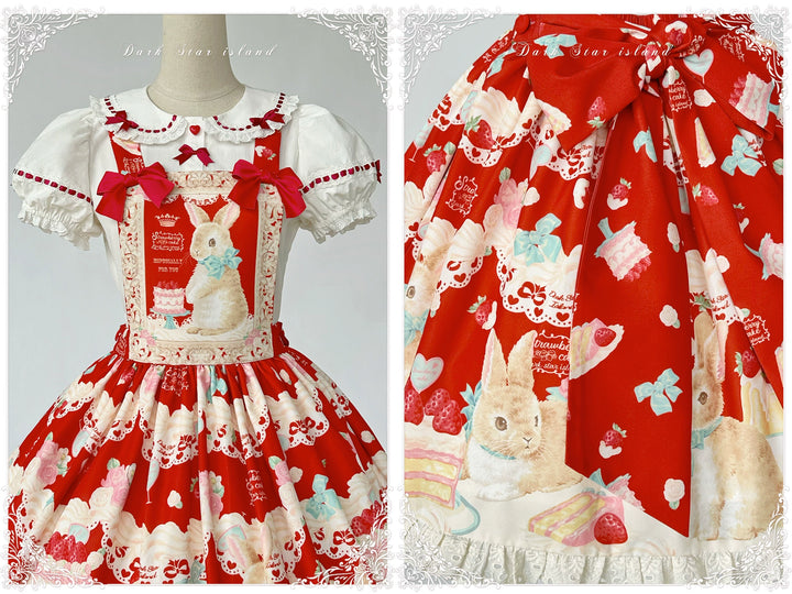 Dark Star Island~Honey Bunny Cake~Sweet Lolita JSK/OP/Strap SK/Shirt   