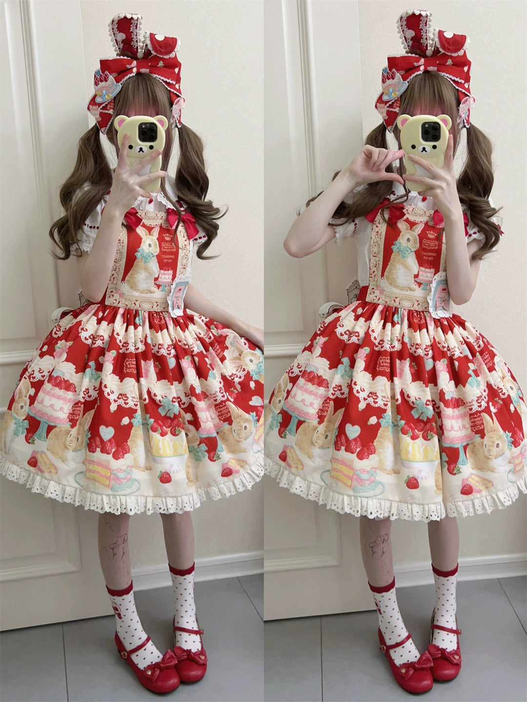 Dark Star Island~Honey Bunny Cake~Sweet Lolita JSK/OP/Strap SK/Shirt   