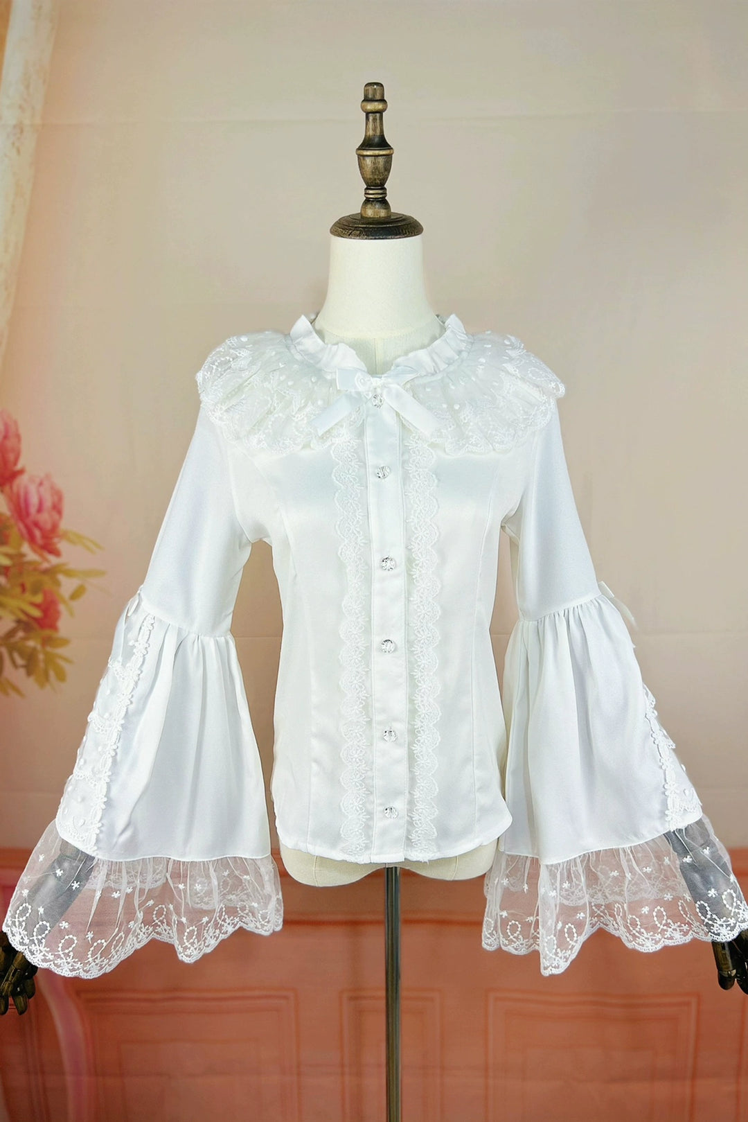 DMFS~Flower Fairy~Gorgeous Lolita Shirt Long Sleeve Blouse   