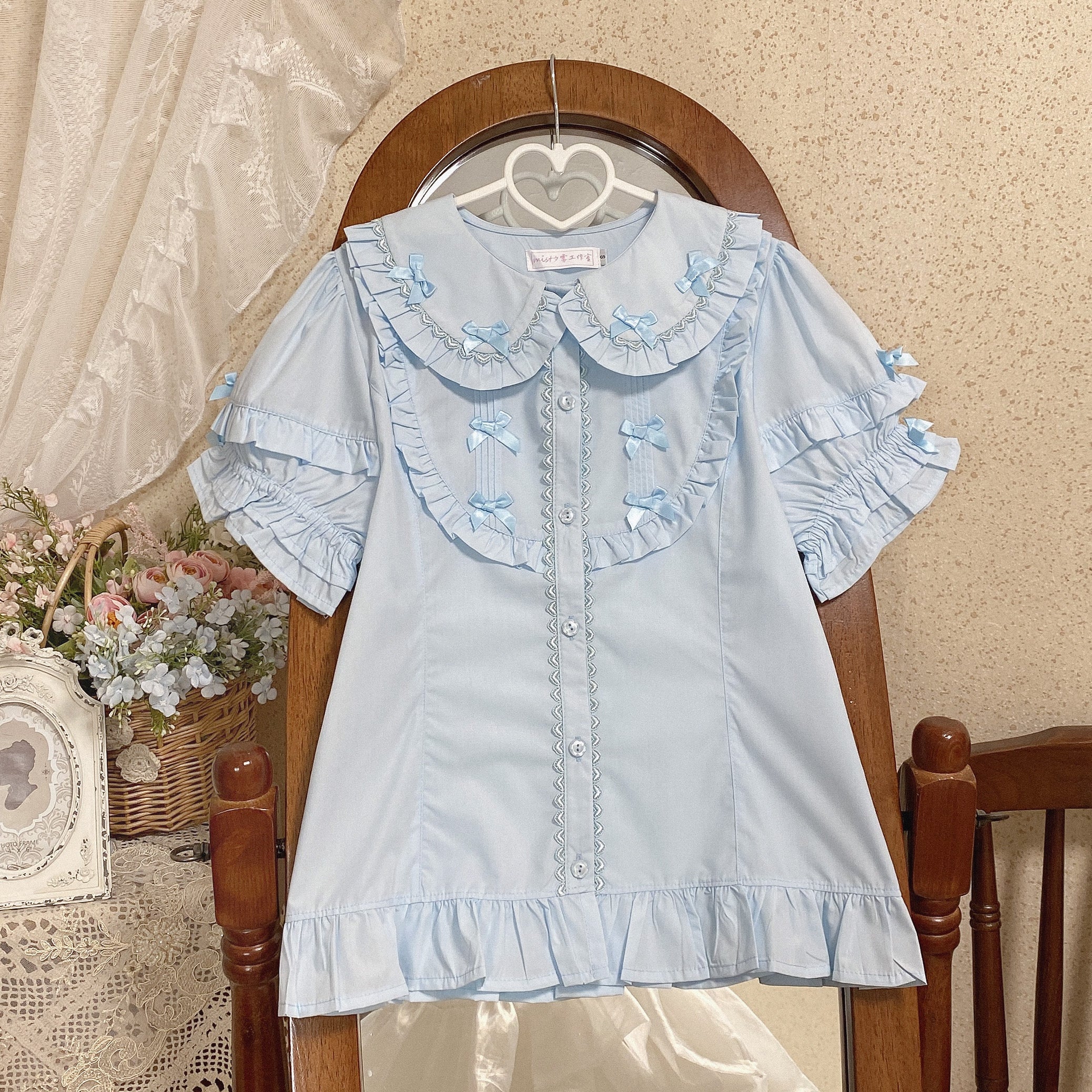 MIST - Creamy Condensed Milk - Kawaii Lolita Shirt Soft Girl Short-sleeved 9914:192324