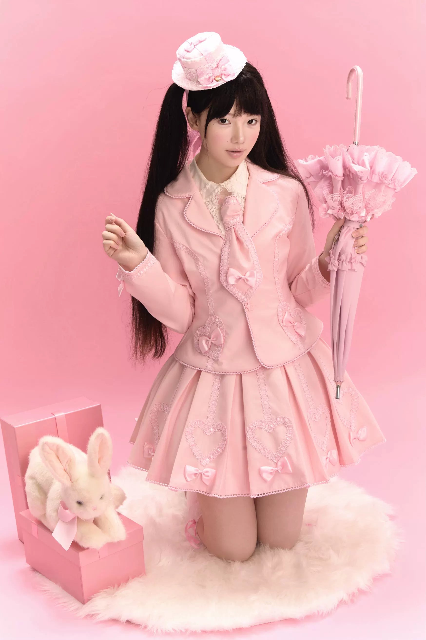 Promise After Class - Old School Lolita Fitted Blazer & Pleated Skirt Set