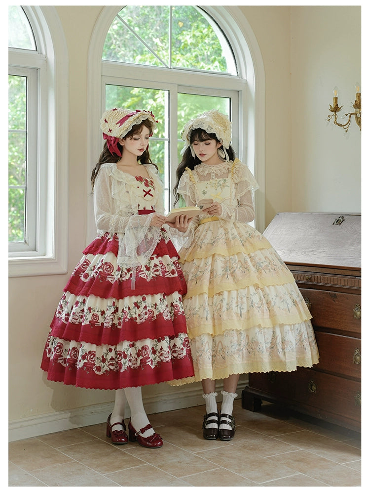With PUJI~Letters and Poetry~Summer Classic Lolita Tulle Lace Bolero with Multi-Color